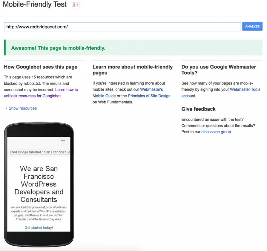 how to make a wordpress website mobile friendly for google